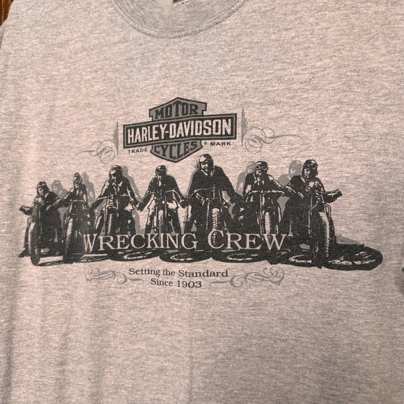 2007 Harley Davidson Legacy Effingham IL Wrecking Crew Graphic T Lg Beefy HaneS - Picture 6 of 10